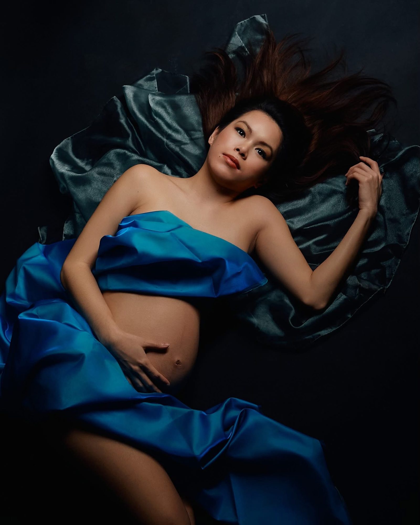 Blue Silk — Maternity photography at Create N Capture